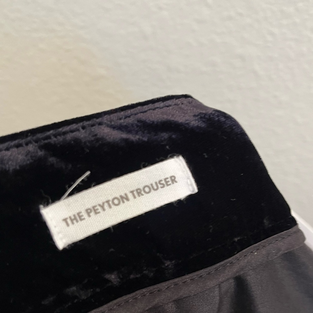 NWT Loft Peyton Velvet Trousers Black Wide Leg 10 - Picture 10 of 11